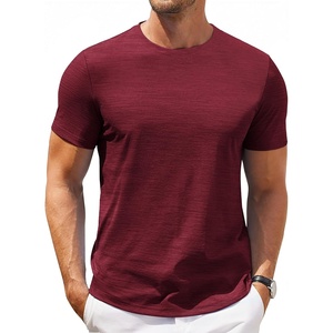 image:imageCOOFANDY Mens T Shirt Short Sleeve Classic Crew Neck TShirt Casual Summer Basic Tee ShirtsWine Red