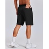 image:imageCOOFANDY Mens 7 Inch Classic Fit Golf Shorts Lightweight Stretch Quick Dry Hiking Short UPF50All Black