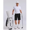 image:imageCOOFANDY Mens 7 Inch Classic Fit Golf Shorts Lightweight Stretch Quick Dry Hiking Short UPF50All Black