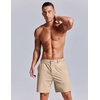 image:imageCOOFANDY Mens 7 Inch Classic Fit Golf Shorts Lightweight Stretch Quick Dry Hiking Short UPF50Dark Khaki