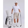 image:imageCOOFANDY Mens 7 Inch Classic Fit Golf Shorts Lightweight Stretch Quick Dry Hiking Short UPF50Khaki