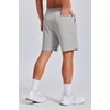 image:imageCOOFANDY Mens 7 Inch Classic Fit Golf Shorts Lightweight Stretch Quick Dry Hiking Short UPF50Light Grey