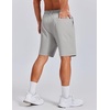 image:imageCOOFANDY Mens 7 Inch Classic Fit Golf Shorts Lightweight Stretch Quick Dry Hiking Short UPF50Light Grey