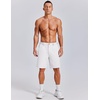 image:imageCOOFANDY Mens 7 Inch Classic Fit Golf Shorts Lightweight Stretch Quick Dry Hiking Short UPF50White