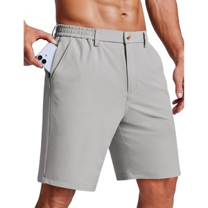 image:imageCOOFANDY Mens 7 Inch Classic Fit Golf Shorts Lightweight Stretch Quick Dry Hiking Short UPF50Light Grey