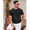 image:imageCOOFANDY Mens T Shirt Short Sleeve Classic Crew Neck TShirt Casual Summer Basic Tee ShirtsAll Black