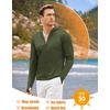 image:imageCOOFANDY FullZip Mens Lightweight Hoodie UPF 50  Breathable Sun Protection Jacket with Pockets for Golf Fishing HikingArmy Green