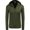 image:imageCOOFANDY FullZip Mens Lightweight Hoodie UPF 50  Breathable Sun Protection Jacket with Pockets for Golf Fishing HikingArmy Green