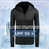 image:imageCOOFANDY FullZip Mens Lightweight Hoodie UPF 50  Breathable Sun Protection Jacket with Pockets for Golf Fishing HikingBlack