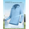 image:imageCOOFANDY FullZip Mens Lightweight Hoodie UPF 50  Breathable Sun Protection Jacket with Pockets for Golf Fishing HikingBlue