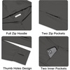 image:imageCOOFANDY FullZip Mens Lightweight Hoodie UPF 50  Breathable Sun Protection Jacket with Pockets for Golf Fishing HikingDark Grey