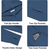image:imageCOOFANDY FullZip Mens Lightweight Hoodie UPF 50  Breathable Sun Protection Jacket with Pockets for Golf Fishing HikingDeep Blue