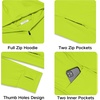 image:imageCOOFANDY FullZip Mens Lightweight Hoodie UPF 50  Breathable Sun Protection Jacket with Pockets for Golf Fishing HikingLemon Green