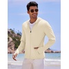 image:imageCOOFANDY FullZip Mens Lightweight Hoodie UPF 50  Breathable Sun Protection Jacket with Pockets for Golf Fishing HikingLight Coffee
