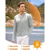 image:imageCOOFANDY FullZip Mens Lightweight Hoodie UPF 50  Breathable Sun Protection Jacket with Pockets for Golf Fishing HikingLight Gray