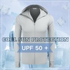 image:imageCOOFANDY FullZip Mens Lightweight Hoodie UPF 50  Breathable Sun Protection Jacket with Pockets for Golf Fishing HikingLight Gray