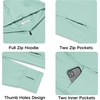 image:imageCOOFANDY FullZip Mens Lightweight Hoodie UPF 50  Breathable Sun Protection Jacket with Pockets for Golf Fishing HikingLight Green