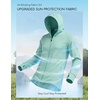 image:imageCOOFANDY FullZip Mens Lightweight Hoodie UPF 50  Breathable Sun Protection Jacket with Pockets for Golf Fishing HikingLight Green