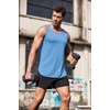 image:imageCOOFANDY Mens 3 Pack Quick Dry Workout Tank Top Gym Muscle Tee Fitness Bodybuilding Sleeveless T ShirtBlue 1 Pack