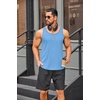 image:imageCOOFANDY Mens 3 Pack Quick Dry Workout Tank Top Gym Muscle Tee Fitness Bodybuilding Sleeveless T ShirtBlue 1 Pack