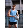 image:imageCOOFANDY Mens 3 Pack Quick Dry Workout Tank Top Gym Muscle Tee Fitness Bodybuilding Sleeveless T ShirtBlue 1 Pack