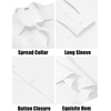 image:imageCOOFANDY Mens Casual Button Down Shirts Long Sleeve Cotton Beach Wedding Shirt Summer Linen Shirt for MenAll White
