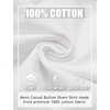 image:imageCOOFANDY Mens Casual Button Down Shirts Long Sleeve Cotton Beach Wedding Shirt Summer Linen Shirt for MenAll White