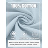 image:imageCOOFANDY Mens Casual Button Down Shirts Long Sleeve Cotton Beach Wedding Shirt Summer Linen Shirt for MenSky Blue