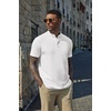 image:imageCOOFANDY Mens Casual Henley Shirt Short Sleeve Cotton Pique Band Collar Shirt Summer Button Basic Tee ShirtsWhite