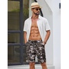 image:imageCOOFANDY Mens Casual Shorts Cotton Drawstring Elastic Waist Lightweight 9 Chino Golf Shorts Summer Beach ShortsCamouflage 1