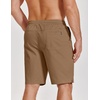 image:imageCOOFANDY Mens Casual Shorts Cotton Drawstring Elastic Waist Lightweight 9 Chino Golf Shorts Summer Beach ShortsDark Khaki