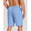 image:imageCOOFANDY Mens Casual Shorts Cotton Drawstring Elastic Waist Lightweight 9 Chino Golf Shorts Summer Beach ShortsLight Blue