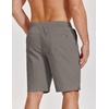 image:imageCOOFANDY Mens Casual Shorts Cotton Drawstring Elastic Waist Lightweight 9 Chino Golf Shorts Summer Beach ShortsZ 2 PackblackDark Grey