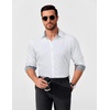 image:imageCOOFANDY Mens Dress Shirt Long Sleeve Casual Button Down Shirt Wrinkle Free Formal Business Shirts01white