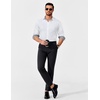 image:imageCOOFANDY Mens Dress Shirt Long Sleeve Casual Button Down Shirt Wrinkle Free Formal Business Shirts01white
