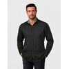 image:imageCOOFANDY Mens Dress Shirt Long Sleeve Casual Button Down Shirt Wrinkle Free Formal Business Shirts02black  Windowpane
