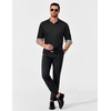 image:imageCOOFANDY Mens Dress Shirt Long Sleeve Casual Button Down Shirt Wrinkle Free Formal Business Shirts02black  Windowpane