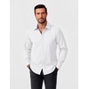 image:imageCOOFANDY Mens Dress Shirt Long Sleeve Casual Button Down Shirt Wrinkle Free Formal Business Shirts03white Solid