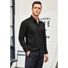 image:imageCOOFANDY Mens Dress Shirt Long Sleeve Casual Button Down Shirt Wrinkle Free Formal Business ShirtsBlack