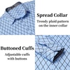 image:imageCOOFANDY Mens Dress Shirt Long Sleeve Casual Button Down Shirt Wrinkle Free Formal Business ShirtsBlue