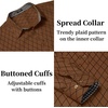 image:imageCOOFANDY Mens Dress Shirt Long Sleeve Casual Button Down Shirt Wrinkle Free Formal Business ShirtsBrown