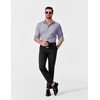 image:imageCOOFANDY Mens Dress Shirt Long Sleeve Casual Button Down Shirt Wrinkle Free Formal Business ShirtsLight Grey