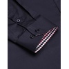image:imageCOOFANDY Mens Dress Shirt Long Sleeve Casual Button Down Shirt Wrinkle Free Formal Business ShirtsNavy Blue Solid 2