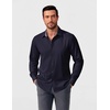 image:imageCOOFANDY Mens Dress Shirt Long Sleeve Casual Button Down Shirt Wrinkle Free Formal Business ShirtsNavy Blue Solid 2