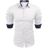image:imageCOOFANDY Mens Dress Shirt Long Sleeve Casual Button Down Shirt Wrinkle Free Formal Business ShirtsWhite Solid 4