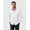 image:imageCOOFANDY Mens Dress Shirt Long Sleeve Casual Button Down Shirt Wrinkle Free Formal Business ShirtsWhite Solid 4