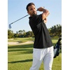 image:imageCOOFANDY Mens Golf Polo Shirts Short Sleeve Quick Dry Moisture Wicking Performance Collared Golf Shirt for MenBlack