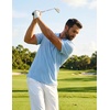image:imageCOOFANDY Mens Golf Polo Shirts Short Sleeve Quick Dry Moisture Wicking Performance Collared Golf Shirt for MenLight Blue
