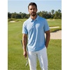 image:imageCOOFANDY Mens Golf Polo Shirts Short Sleeve Quick Dry Moisture Wicking Performance Collared Golf Shirt for MenLight Blue