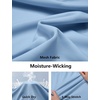 image:imageCOOFANDY Mens Golf Polo Shirts Short Sleeve Quick Dry Moisture Wicking Performance Collared Golf Shirt for MenLight Blue